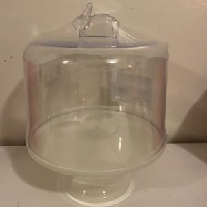 Easter Target Spritz Brand New Plastic Cake Stand has sealed wrapper.